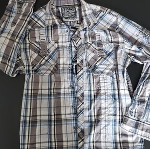 Men's Premium Affliction Button Up Shirt